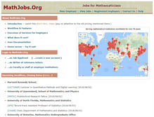 Tablet Screenshot of mathjobs.org